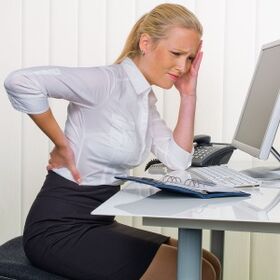 استئوکندروز کمر در حین کار بی تحرک